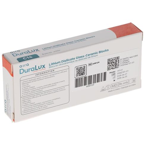Aira 600129 DuraLux IPS e.max نوع كتل CAD inLab HT C1 C14 5/Pk in Kuwait