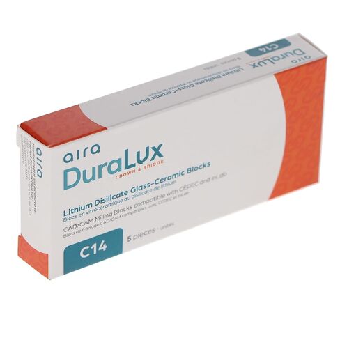 Aira 600128 DuraLux IPS e.max نوع كتل CAD inLab HT B4 C14 5/Pk in Kuwait