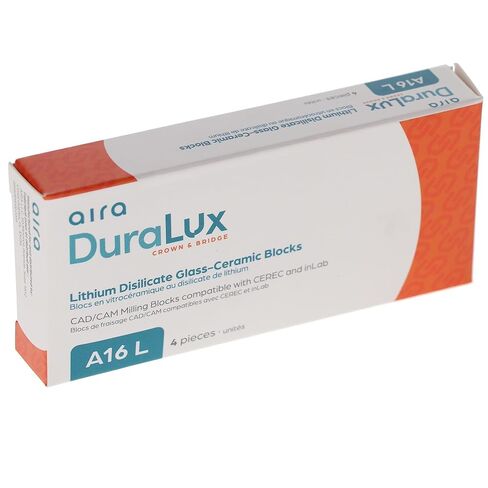 Aira 600151 DuraLux IPS e.max نوع كتل CAD inLab LT A2 A16 L 4/Pk in Kuwait