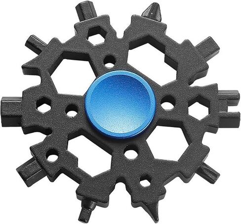 Snowflake Multi Tool | Adult Fidget Gadget | Cool Hand Fidgets & Practical Tools | Fun Gifts for Men and Dad (black) in Saudi Arabia