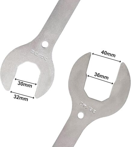 WAKALALA 4-in-1 Dual-Scene Headset Wrench (30/32/36/40mm) | Heavy Duty Forged Steel Spanner Tool for Scooter & Bicycle Head Tube Repair | Rustproof, Non-Slip Grip in Saudi Arabia