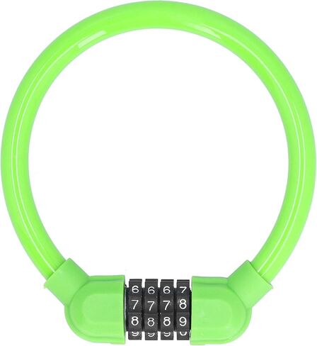Bike Lock Cable, 4-Digit Number High Security Locks, Rustproof, Convenient to Carry, for Cycling Outdoors in Saudi Arabia