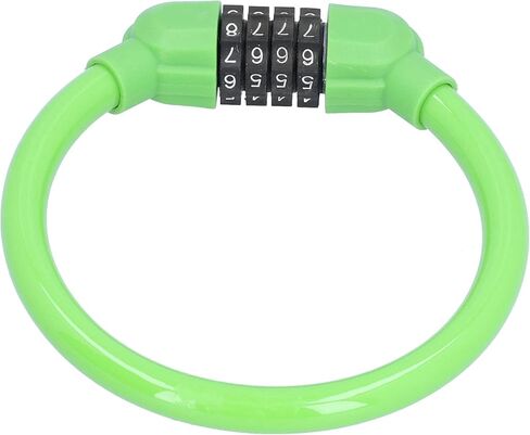 Bike Lock Cable, 4-Digit Number High Security Locks, Rustproof, Convenient to Carry, for Cycling Outdoors in Saudi Arabia