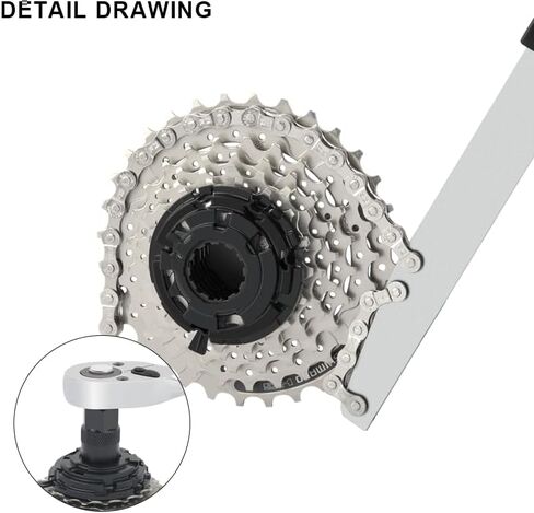 Bike Cassette Tool Set Heavy-Duty Lockring Remover Chain Whip and Cog Removal Kit for Rear Wheel Sprockets in Saudi Arabia