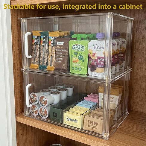 Clear Acrylic Bakery Display Case , 15.8" x 7.9" x 9.5" Countertop Pastry Display Case with Front Handle , Dustproof Food Storage for Donuts , Bagels , Cakes & Cookies - Ideal for Home , Café & Commercial Use in Saudi Arabia