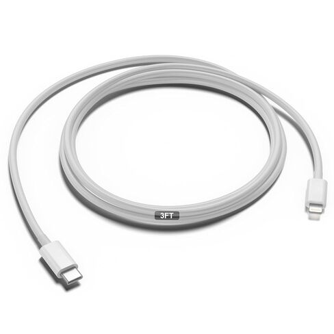 Car Carplay Cable, USB A to USB C Cable 3FT, Fast Charger Cord for iPhone 16/15 Pro Max/Plus/16E, Car Charging Cord（White, 3FT） in Kuwait