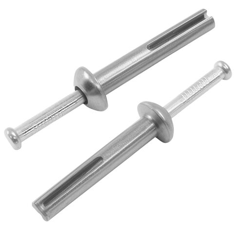 مثبتات محرك مطرقة من سبائك الزنك مقاس 1/4 بوصة × 1-1/2 (50/صندوق) - تصميم متكامل مقاوم للصدأ لتثبيت جدار الخرسانة/الطوب in Kuwait