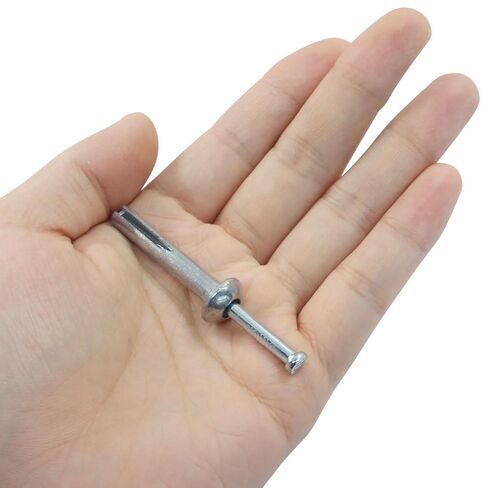 مثبتات محرك مطرقة من سبائك الزنك مقاس 1/4 بوصة × 1-1/2 (50/صندوق) - تصميم متكامل مقاوم للصدأ لتثبيت جدار الخرسانة/الطوب in Kuwait