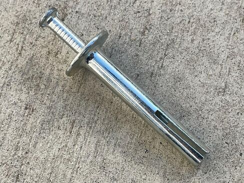 Sandbaggy 1/4" x 1-1/2" Hammer Set Concrete Anchor - Metal Hammer Drive Pin Anchors - Rust Resistant Galvanized Finish (3000, 1/4" x 1-1/2") in Saudi Arabia