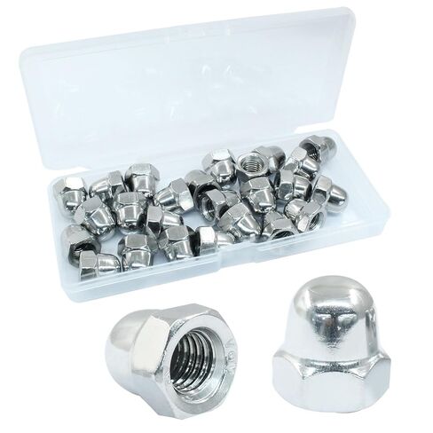 M10 Acorn Cap Nuts, 10Pcs Stainless Steel 18-8 (308) Hex Head Dome Cap Nuts, Corrosion Resistant & Durable Finish for Indoor & Outdoor Projects (Black) in Saudi Arabia
