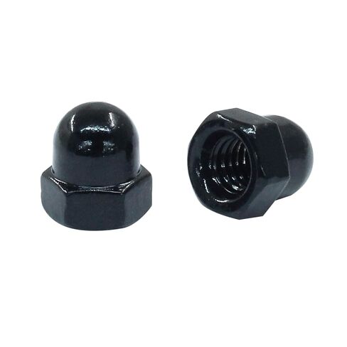 M10 Acorn Cap Nuts, 10Pcs Stainless Steel 18-8 (308) Hex Head Dome Cap Nuts, Corrosion Resistant & Durable Finish for Indoor & Outdoor Projects (Black) in Saudi Arabia