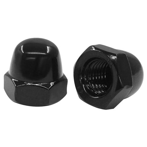 M10 Acorn Cap Nuts, 10Pcs Stainless Steel 18-8 (308) Hex Head Dome Cap Nuts, Corrosion Resistant & Durable Finish for Indoor & Outdoor Projects (Black) in Saudi Arabia