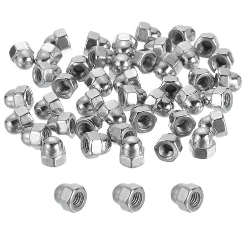 MECCANIXITY 10 قطع M8x1.25mm صواميل غطاء الجوزة، 304 صواميل رأس سداسية مترية من الفولاذ المقاوم للصدأ، لمسة نهائية لامعة لتركيبات الإضاءة، الآلة، مشاريع DIY in Saudi Arabia