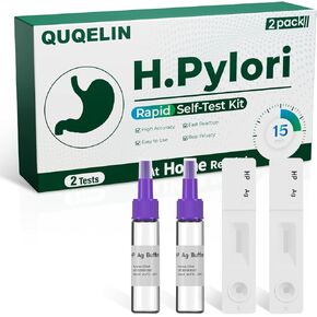 H Pylori Test Kit – 2 PCS H. Pylori Test, H-Pylori Stool (Antigen) Self-Test for Home Use, 99.9% Accurate, Fast 10-15 Min Results, Easy to Use, No Lab Needed in Kuwait