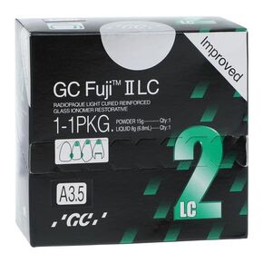 GC 000187 Fuji II LC Improved Resin Reinforced Glass Ionomer Restorative 1:1 Pack A3.5 in Kuwait