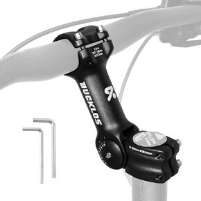 BUCKLOS جذع دراجة قابل للتعديل 31.8 مم 25.4 مم جذع المقود، 100/110/120/130/140 مم 60 درجة موسع دراجة دراجة جبلية ينبع لدراجة الطريق MTB الإلكترونية BMX in Kuwait