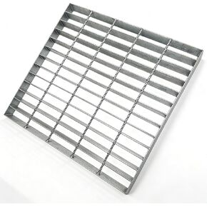 Galvanized Steel Drain Grate, B125 Class Sewer Grate, Weather-Resistant Outdoor Drain Cover, Heavy Duty Channel Grate, Silver Square Drainage Grate (23.62 inx23.62 in) in Saudi Arabia
