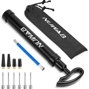 مضخة كروية مقاس 10.6 بوصة من نواب، مضخة يدوية محمولة خفيفة الوزن لكرة القدم وكرة السلة والكرة الطائرة والبالون وحلقة السباحة، يأتي النفخ السريع مع خرطوم تمديد وإبر كروية وفوهات in Kuwait