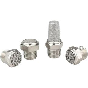 كاتم صوت من الفولاذ المقاوم للصدأ 304 بنهاية مسطحة ومدبب 1/8 1/4 3/8 1/2 بوصة 1 قطعة (رأس مسطح لعش الطيور) in Kuwait