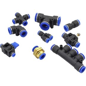 20/50 قطعة PY PZA PM PU PV PE SA PK هوائي سريع الإصدار المناسب OD 6 مللي متر خرطوم أنابيب الهواء دفع في موصل (PK(50 قطعة)) in Kuwait