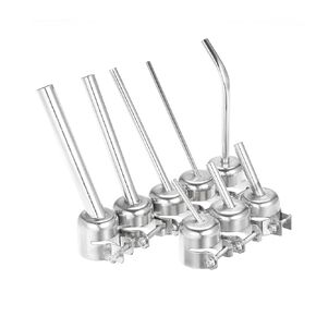 8 قطعة 45 درجة عازمة منحني فوهة محطة لحام محطات الهواء الساخن بندقية الفوهات أداة ل 858D فوهة لحام in Kuwait