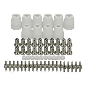 60 قطعة البلازما القاطع تلميح أقطاب وفوهات عدة الملحقات الاستهلاكية ل LG-40 PT-31 أدوات لحام فوهة in Kuwait