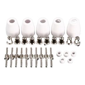 30 قطعة المواد الاستهلاكية قطع البلازما فوهات أقطاب كهربائية ممتدة مطلية بالنيكل لـ LG-40 PT-31 الشعلة CUT40 312 ماكينات القطع فوهة لحام in Kuwait