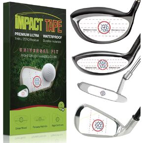162-Pack Golf Impact Tape Stickers - High-Clarity Residue-Free Strike Labels for Golf Irons, Woods & Fairway Clubs, Swing Practice Aid to Boost Accuracy & Sweet Spot Consistency in Kuwait
