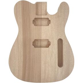 Electric Guitar Body Mahogany Wood Unfinished HH Pickups for the Parts Unfinished Replacement DIY in Kuwait