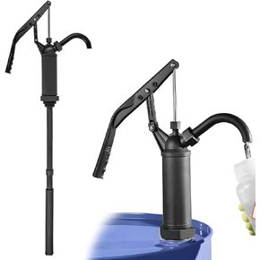 Lever Action Barrel Pump, Heavy Duty Drum Pump with Telescoping Suction Tube, Corrosion Resistant Hand Pumps Fits 5 to 55 Gallon Barrels, Ideal for Transferring Motor Oil in Kuwait