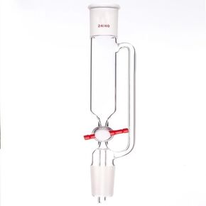 Constant Pressure Drip Funnel, No Ticks, PTFE Valve, Addition Funnel, Borosilicate Glass, F62(F621960W) in Kuwait