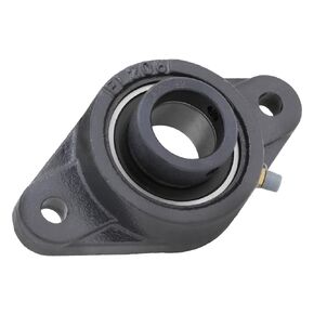 [2-Pack] SALF206-20G - 2-Bolt Flange-Mount Ball Bearing Unit, Insert Bearing SA206-20G, Cast Iron Housing LF206, Bore Shaft 1-1/4 in (31.75 mm), 4.45 in (113.03 mm) Flange Length w/Double Rubber Seal in Saudi Arabia