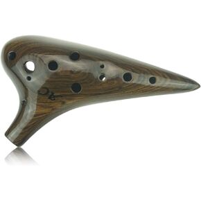 12 Hole Wooden Ocarina Alto C Sandalwood WD12003 in Kuwait