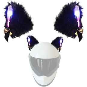 ملحقات خوذة التزلج آذان القطط للخوذات آذان قطيفة لامعة لخوذات الدراجات النارية ملحقات خوذات الديكور in Kuwait