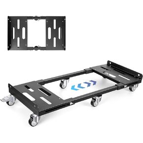 KEDSUM 2000LBS Heavy Duty Moving Dolly with 6 Swivel Wheels, Furniture Dolly with 100% Thicken Steel Frame, Expandable Appliance Dolly Cart Up to 43.6" Wide, All Terrain Used for Building Materials in Kuwait