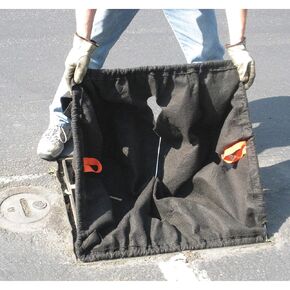 إدراج حوض ENPAC Storm Sentinel Catch، نمط مخروطي، 25 بوصة × 25 بوصة إلى 42 بوصة × 42 بوصة، إطار فولاذي قابل للتعديل، نسيج جيوتكستايل، منافذ تجاوز التدفق in Kuwait