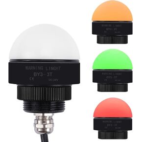 ضوء تحذير صناعي 12 فولت مع صفارة، تيار مستمر 3 ألوان، مؤشر برج إشارة LED بطبقة واحدة، تنبيه مسموع ومرئي مستمر لسلامة الآلات in Kuwait