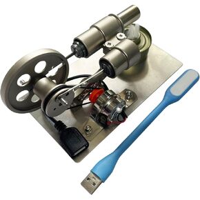 Stirling Engstirling Engine Kitmodel,Motor Stirling,Balance Hot Air Stirling Engine Model - DIY USB Power Generator with Night Light, Project & Gift for Tech Enthusiasts (6.3x3.1x4.3 Inches) in Saudi Arabia