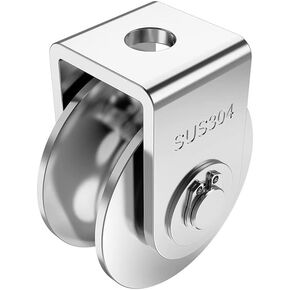 Track Wheel,Grooved,1pcs Pulley Block V/U/H 304 Stainless Steel Roller Silent Heavy Duty(H 32mm) in Kuwait