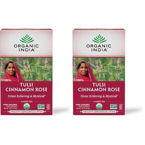 Organic India, Tulsi Tea, Hibiscus, Caffeine-Free, 18 Infusion Bags, 1.27 oz (36 g) in Kuwait