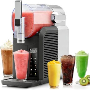 آلة سلاشي، صانعة المشروبات المجمدة سعة 2 لتر/68 أونصة وآلة مارجريتا مع 6 إعدادات مسبقة وشاشة LED، لا حاجة إلى آلة سلاشي للمنزل والحفلات in Kuwait