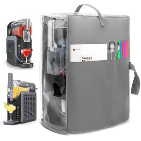 Slushie Machine Dust Cover for Ninja Slushie Frozen Drink Maker,Waterproof Thick Slushie Machine Cover Case with Visible Window and Multi-Pockets,Compatible for Ninja SLUSHi FS299/FS301C/FS30(Grey) in Kuwait