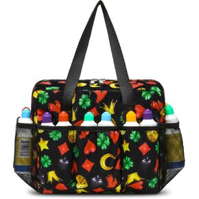 Bingo Bag with Pockets for Daubers Dabbers Dotters Bingo Stuff Supplies for Players (Black) in Kuwait
