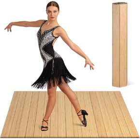 Tap Dance Board Floor,Portable Tap Board 47.8 x 38.5 Inch,Bamboo Tap Board for Tap Dancing, Tap Dance Practice for Home,Outdoor in Kuwait