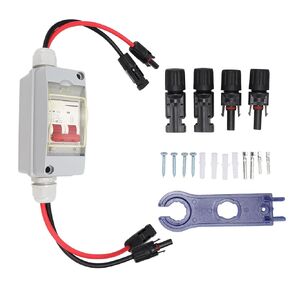 Solar Panel Disconnect Switch, 500V 32A DC Miniature Circuit Breaker with PV Connector and IP65 Waterproof Box for Outdoor PV or AC Stystem in Kuwait