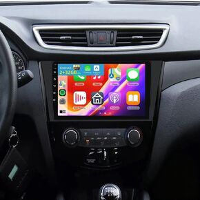 2+32G Android 13 Car Stereo Radio for Nissan Rogue X-Trail 2014-2019 ، 10 بوصة راديو شاشة تعمل باللمس لكاميرا Nissan Qashqai 2017-2019 in Kuwait