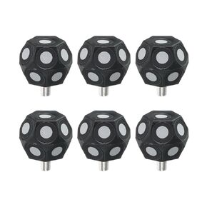 uxcell 6 قطع علامة كروية مغناطيسية ثلاثية الأبعاد 6 مم علامات مسح ثلاثية الأبعاد نقاط تتبع ثلاثية الأبعاد نقطة مرجعية هدف ثلاثي الأبعاد علامات انعكاس منتشرة تمنع فقدان التتبع وتعزيز الدقة in Kuwait