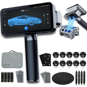 Shining3D [EinScan Rigil Wireless 3D Scanner] حوسبة مدمجة، دقة 0.04 مم، دقة 0.05 مم، 50 خط ليزر مع برنامج المسح الضوئي للهندسة العكسية والتصنيع والفن والتصميم in Kuwait