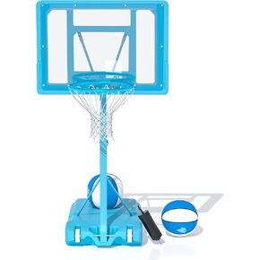 نظام كرة السلة في الهواء الطلق مع كيس رمل إضافي، ارتفاع 4.3-10أقدام نظام هدف كرة السلة قابل للتعديل 44 بوصة لوحة خلفية مقاومة للكسر للشباب/المراهقين/البالغين في الأماكن المغلقة والخارجية in Kuwait