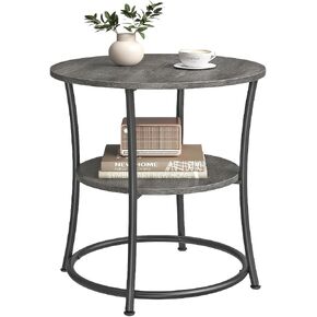 طاولة جانبية بطبقتين، منضدة بإطار فولاذي، سطح واسع، للمساحات الصغيرة، غرفة المعيشة، غرفة النوم in Kuwait